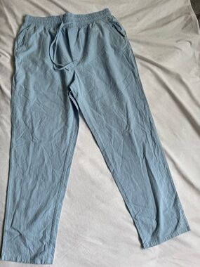 Light Blue Men’s Drawstring Casual Pants